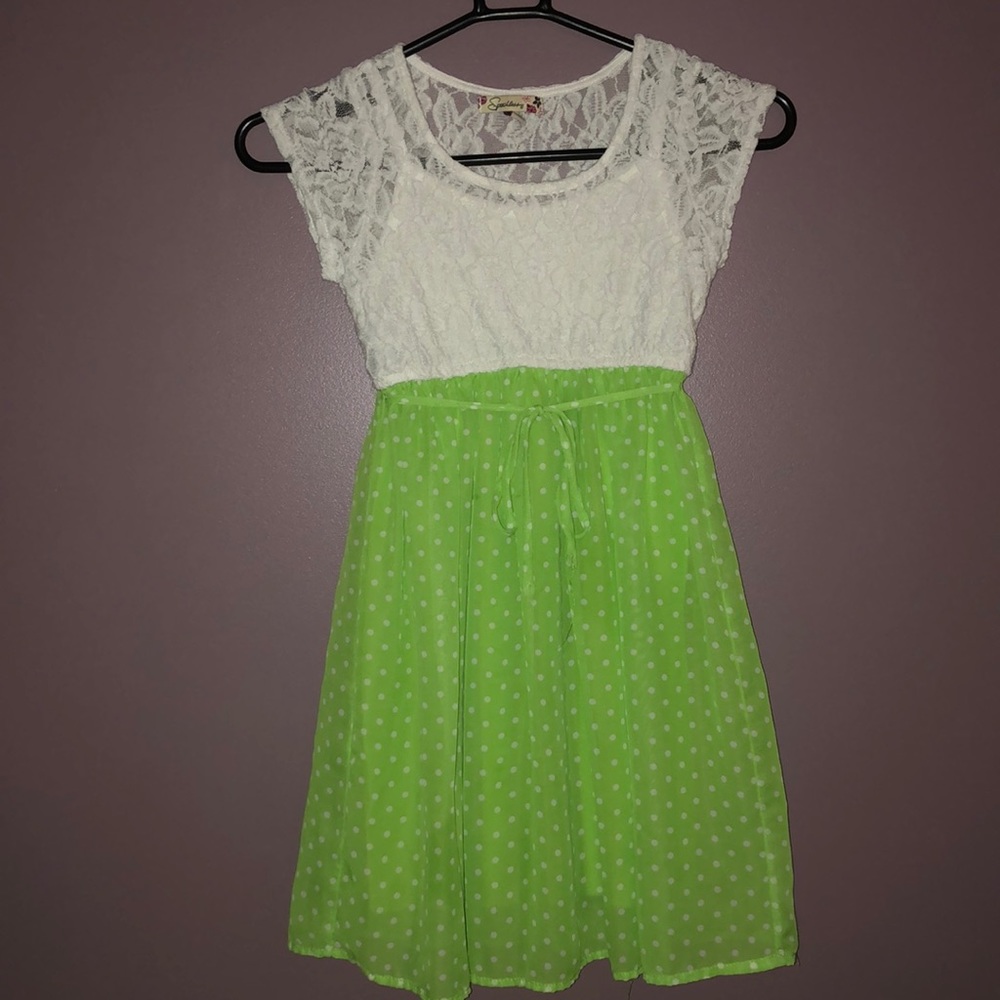 “Speechless” cute girls lace/flowy dress